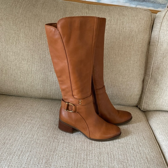Naturalizer Dane Women's Brown Leather Knee High Boots Size ~ 6 - Picture 2 of 8
